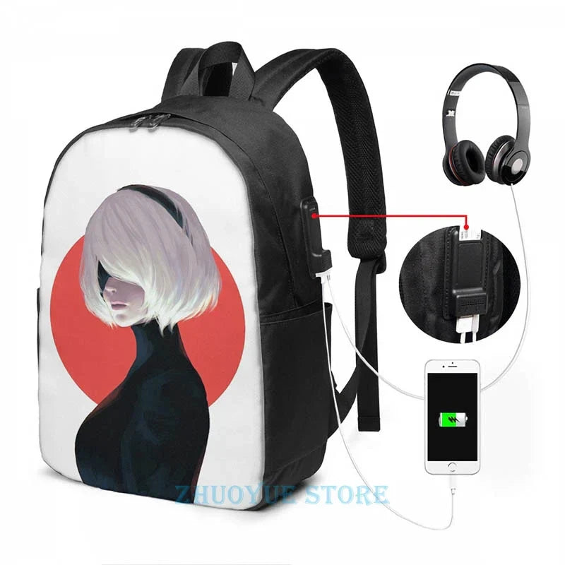 Funny Graphic print Nier automata 2B(6) USB Charge