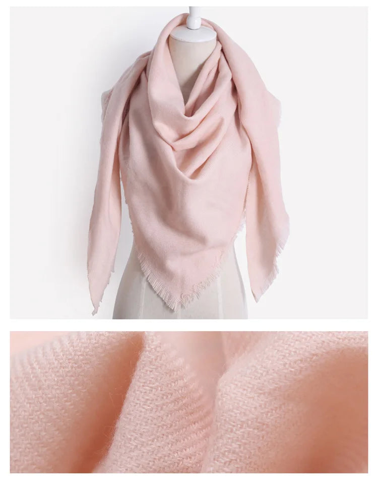 2024 New Fashion Winter Warm Triangle Scarf For