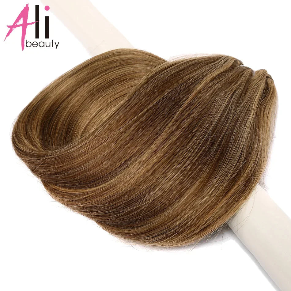Straight Blonde Human Hair Weave Brazilian Remy Human