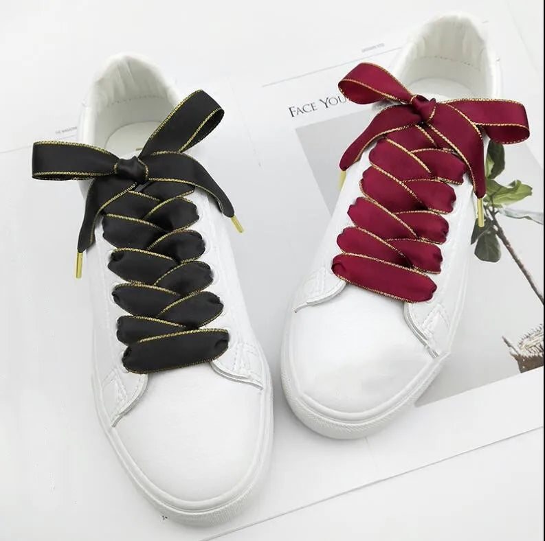 1.6cm Wide Doublesided Ribbon Satin Fashion Shoelace Creative