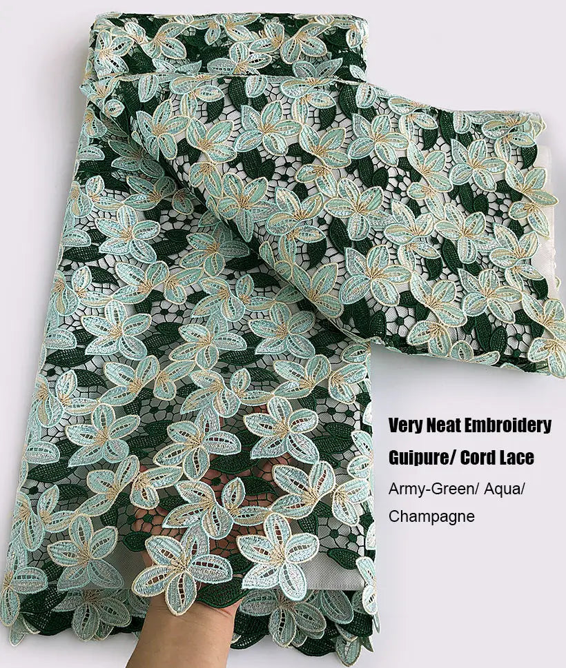 Skin friendly 5 Yards Top Class Guipure Lace