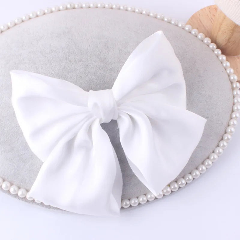 Fashion Ribbon Hairgrips Big Large Bow Hairpin For