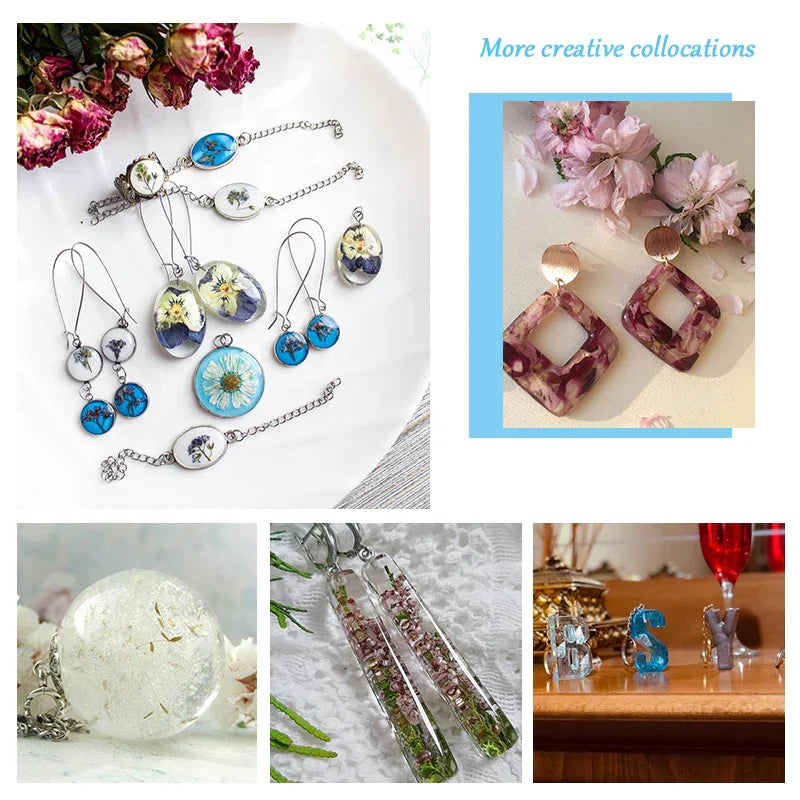 Mixed Style Jewelry Epoxy Resin Molds Set Silicone