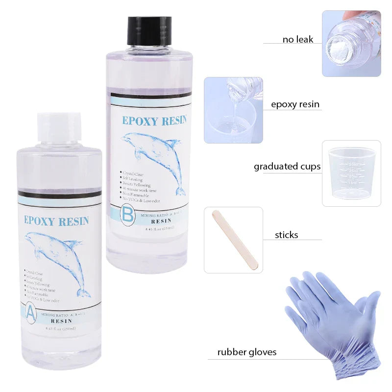 1:1 Clear Epoxy Resin Crystal Clear Art Resin