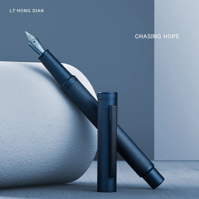LT Hongdian Deep Blue Forest Metal Nib EF/F/Curved