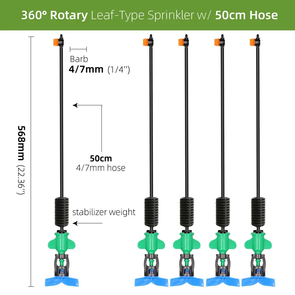 360 Degrees Leaf-Type Automatic Rotary Sprinkler Hanging Fogger