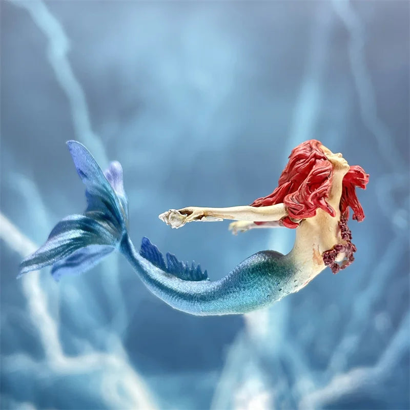 1.7Inch Fantasy Mermaid Figurine Action Figure Hand Painted