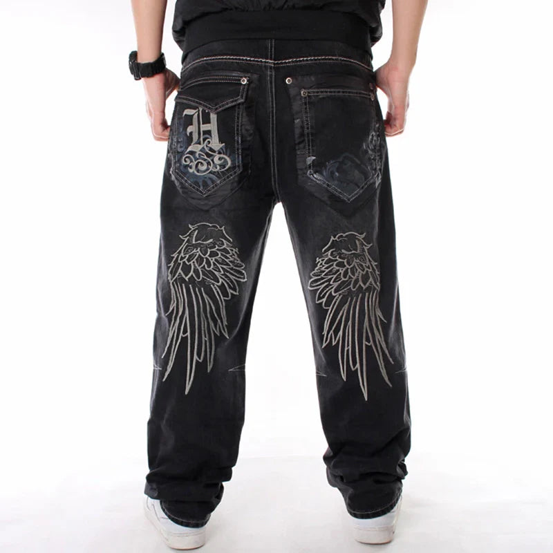 Nanaco Man Loose Baggy Jeans Hiphop Skateboard Denim