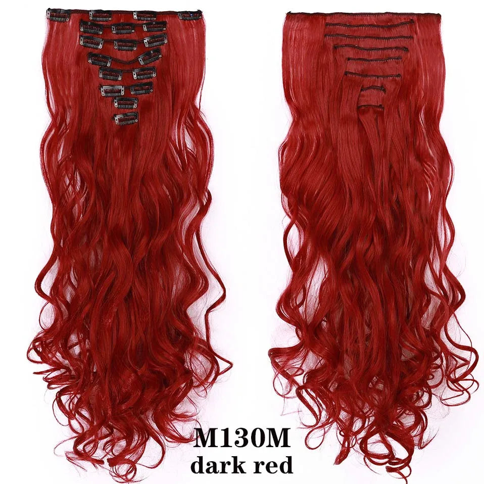 HAIRRO 24Inches 170g 36 Colors Long Straight Synthetic