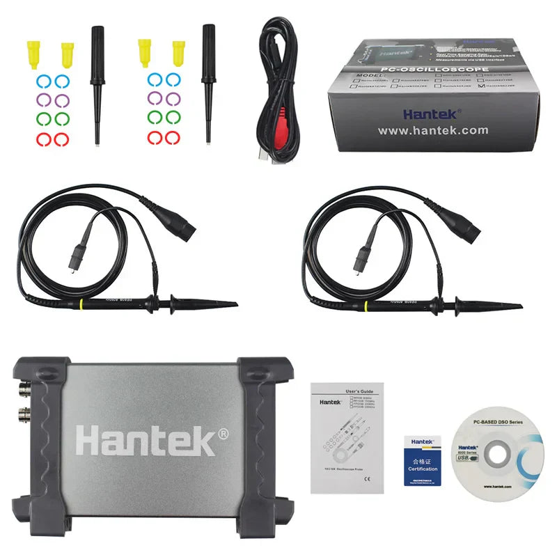 Hantek 6022BE&6022BL Auto Oscilloscope Laptop PC USB Portable Осциллограф 2 Digital Storage 20MHz 48MSa / S Logic Analyzer