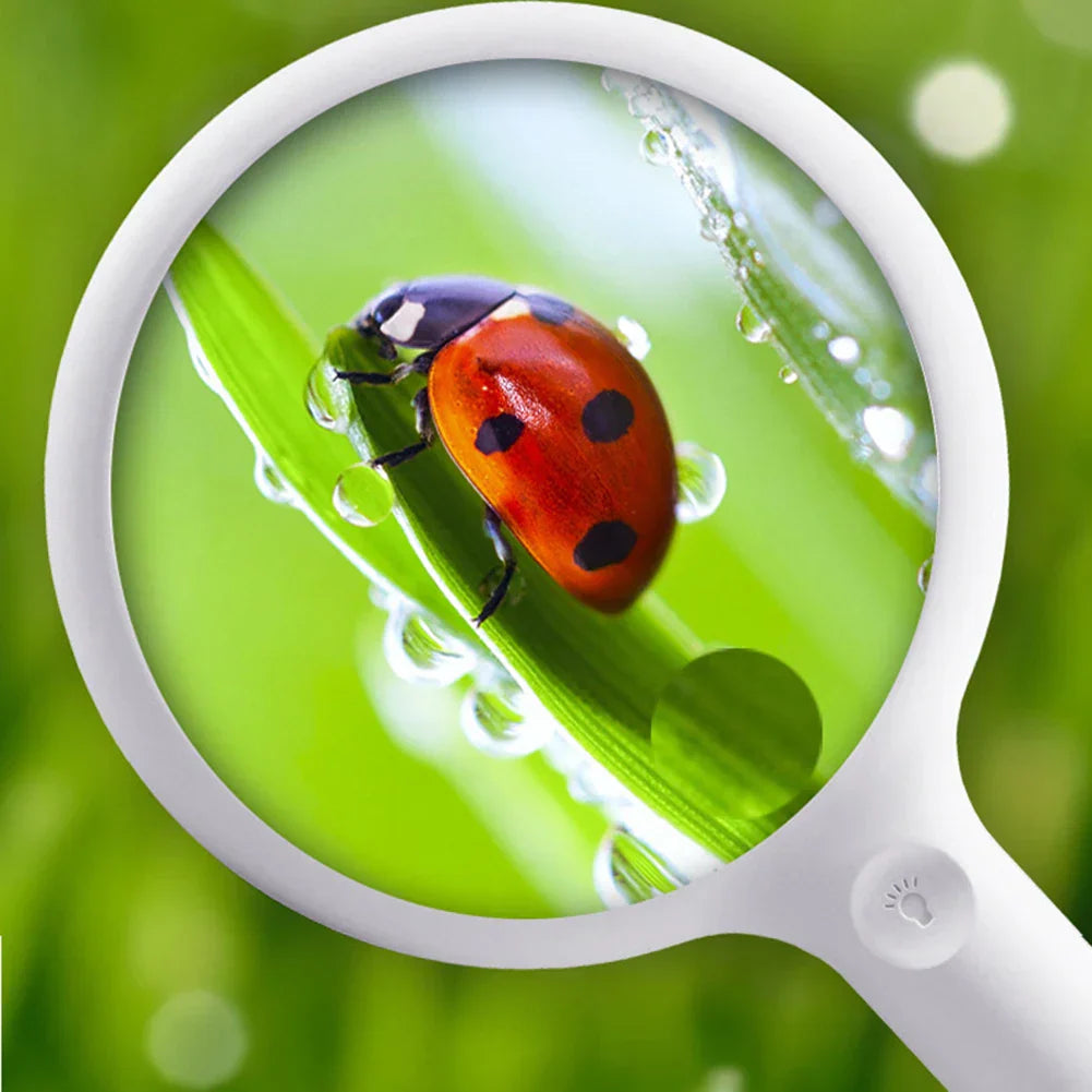 10x Super Large Magnifying Glass with LED Lights