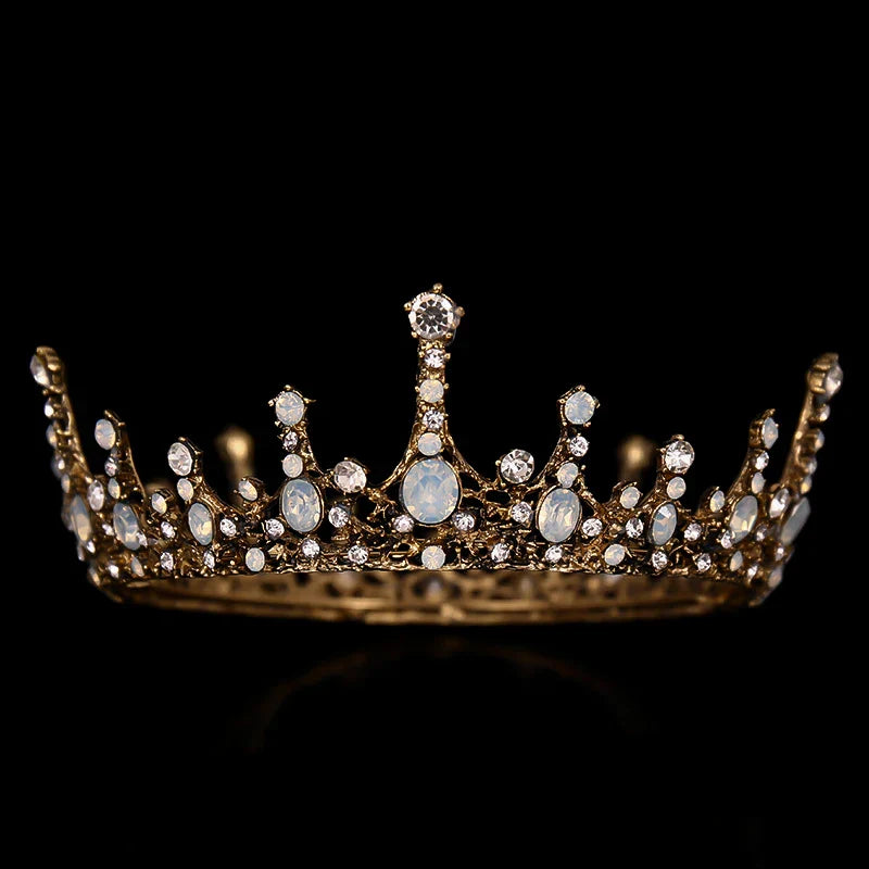 Wedding Crown Gold Silver Color Rhinestone Crystal Diadem