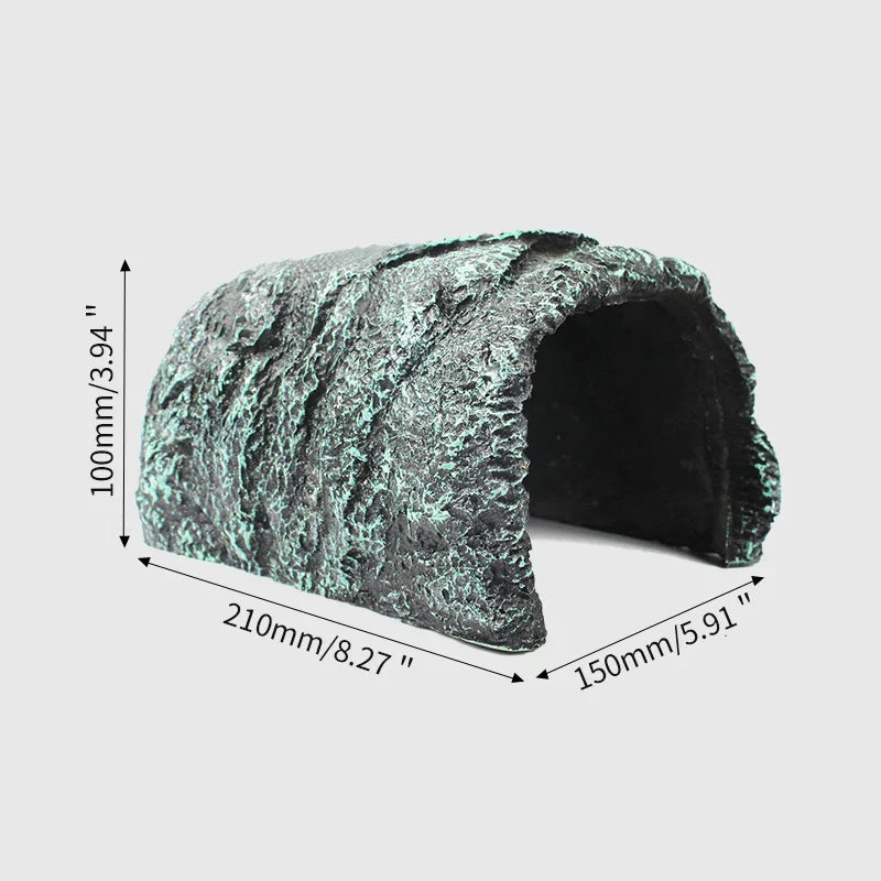 Resin Hides Cave Pet Hiding Spot Turtles Rock