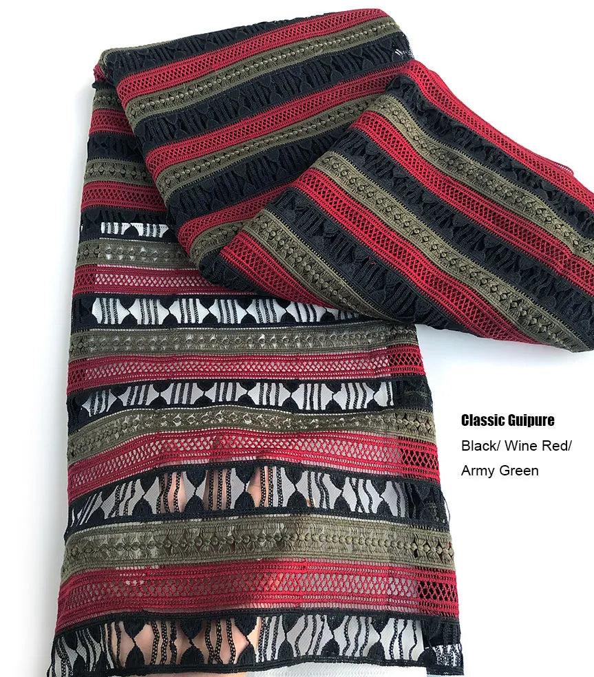 Skin friendly 5 Yards Top Class Guipure Lace