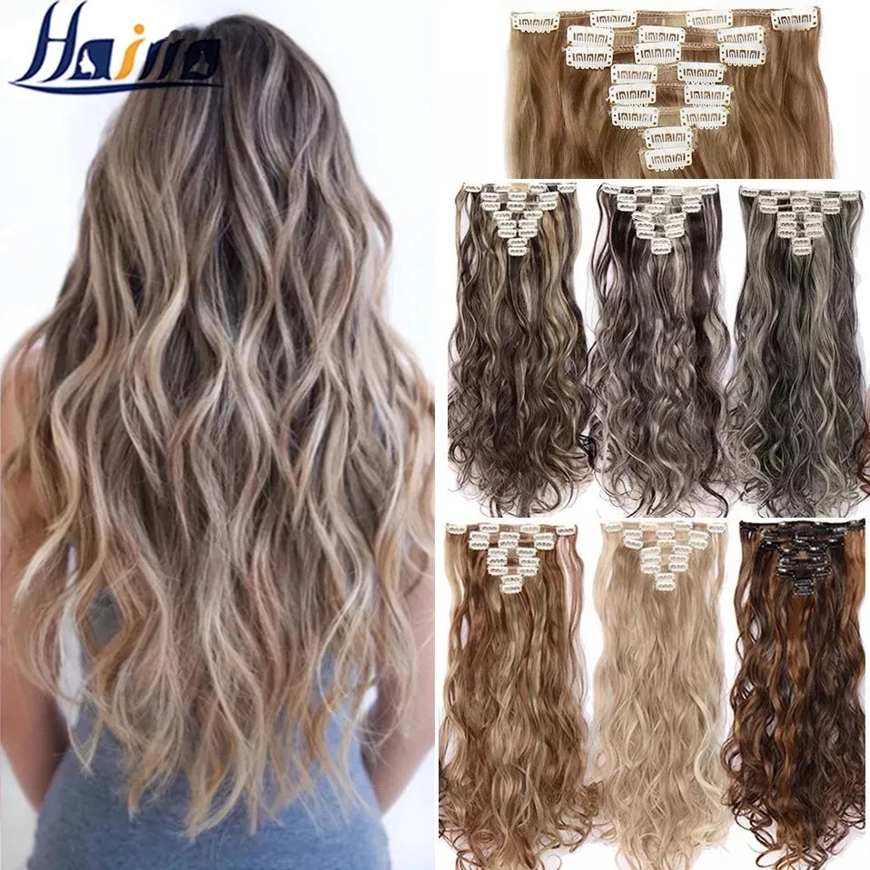 HAIRRO 24Inches 170g 36 Colors Long Straight Synthetic