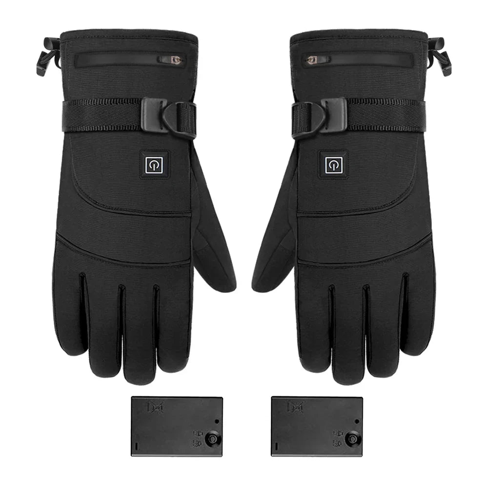 2x Electric Heated Touchscreen Winter Motorcycle Gloves