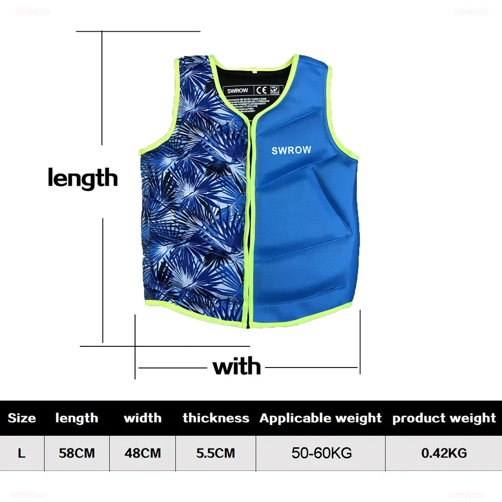 SWROW Life Jacket Fishing Vest Water Sports Kayaking