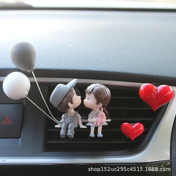 Car Air outlet clip Decoration Cute Cartoon Couples