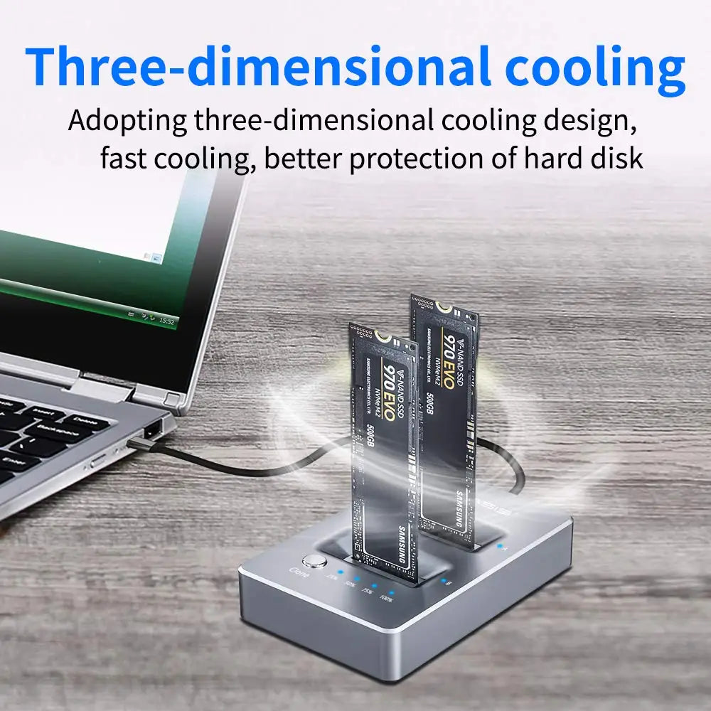 Acasis M.2 External Hard Drive NVME Dual Bay