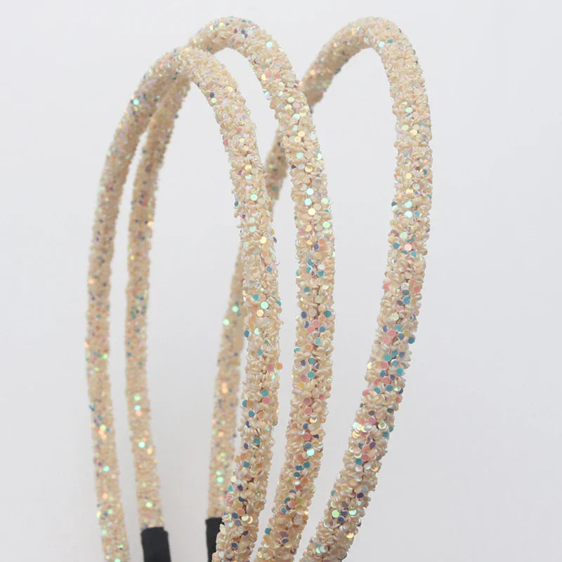 3 Piece New Girls Glitter Hair Accessories Kids