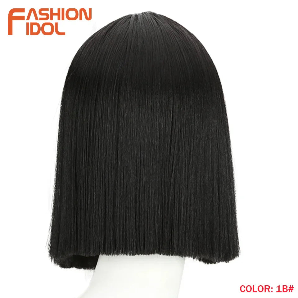 FASHION IDOL 10 Inch Bob Wigs Straight Hair