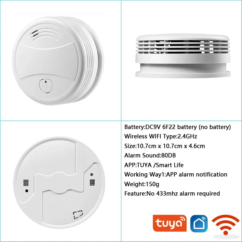 Independent Smoke Detector Sensor Fire Alarm Home Security