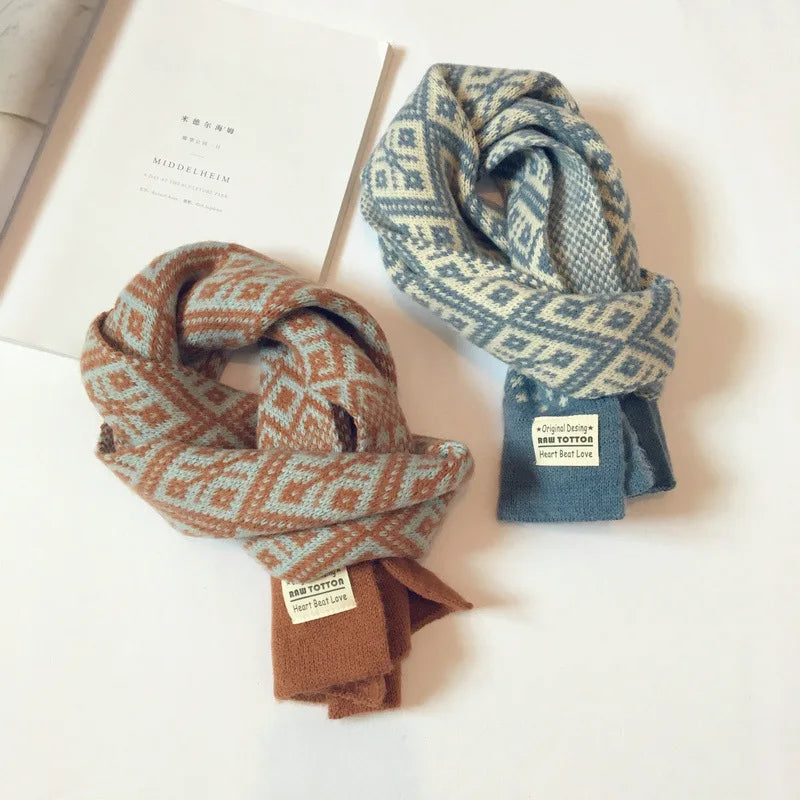 Winter Children Scarf Knitted Wool Scarf For Kids