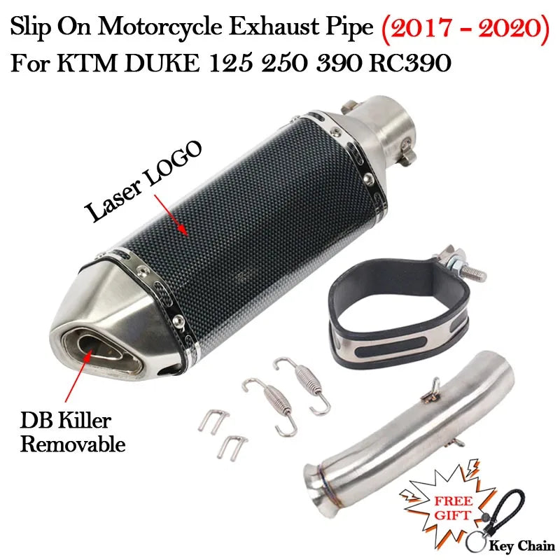 Slip on 51mm Motorcycle Exhaust System Muffler Escape
