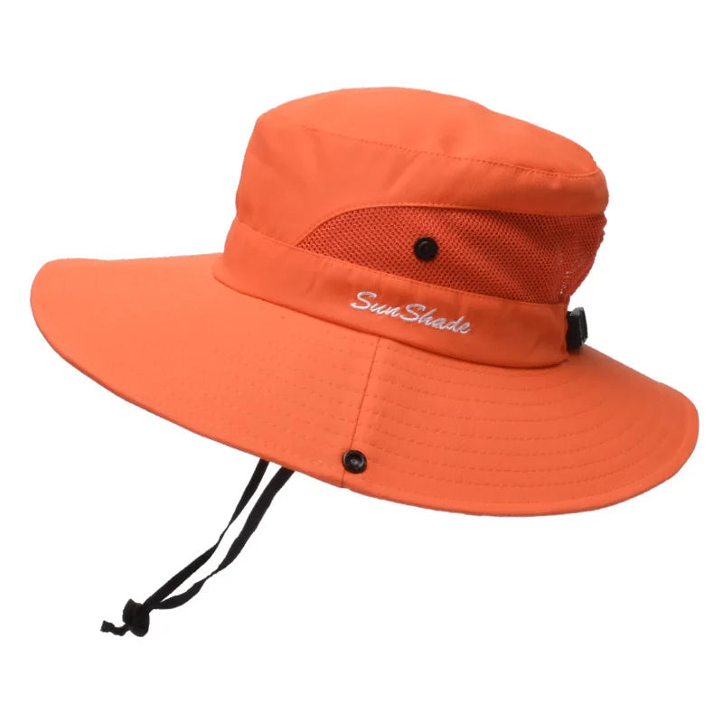 Parent-child Unisex Summer Foldable Sun Fisherman Hat Men