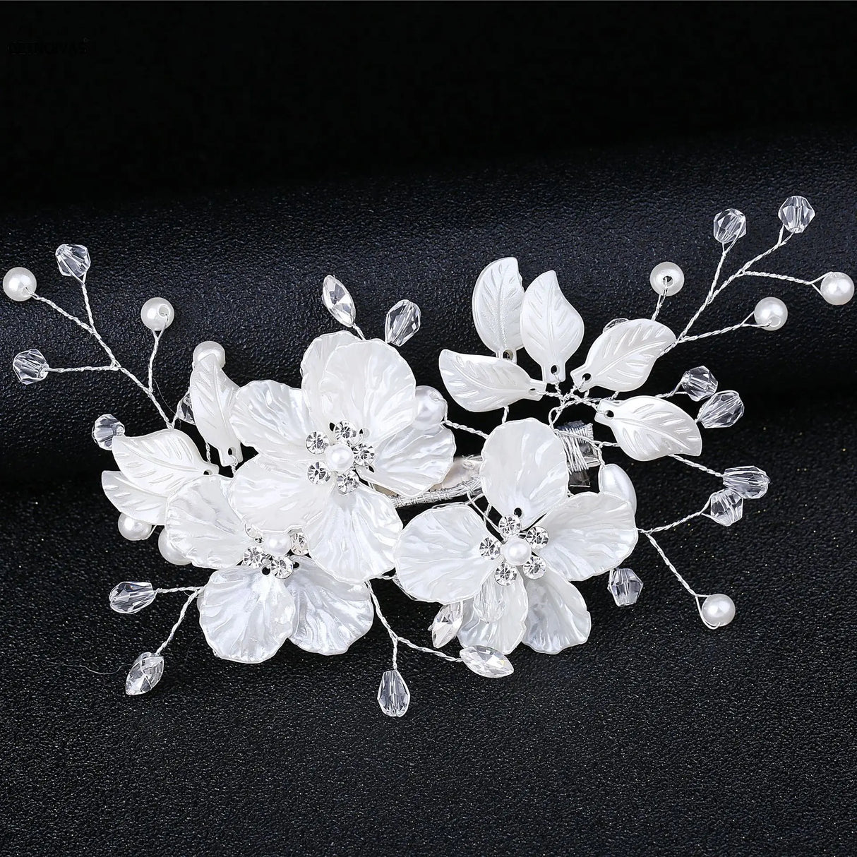 White Flower Hairpins Elegant Women Floral Style Hair