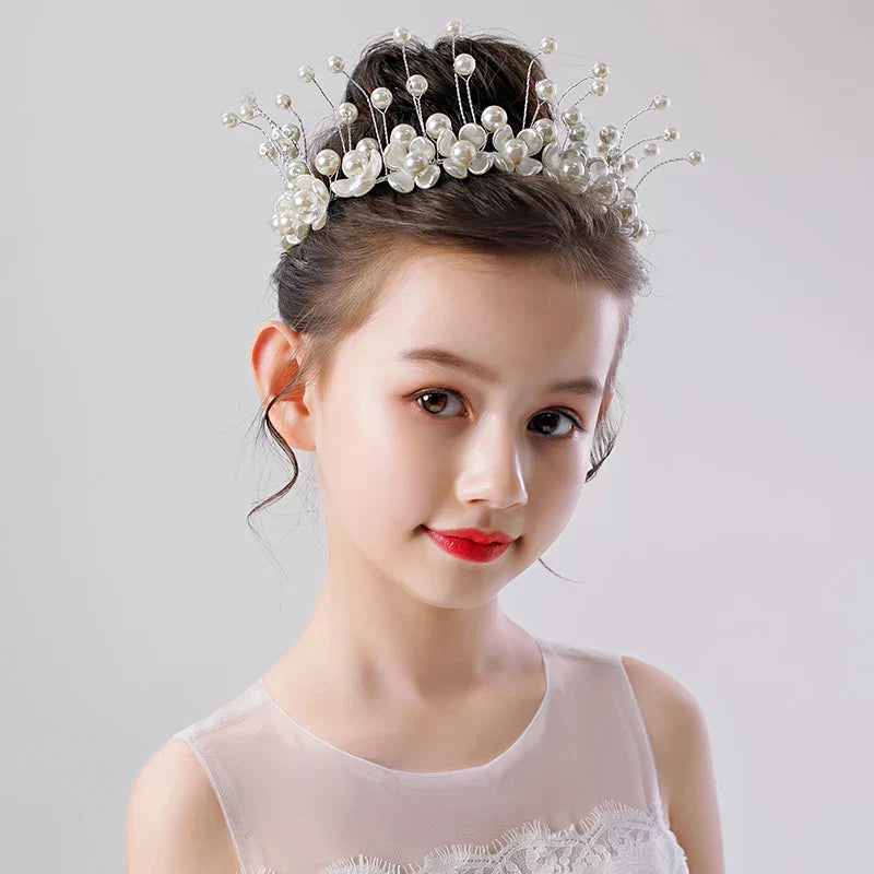 New Silver Color Gold Handmade Headbands Pearls Crystal