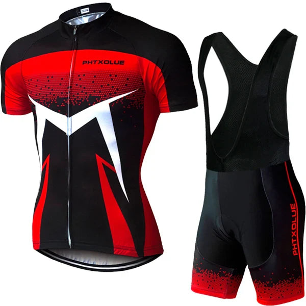 Phtxolue Breathable Long Sleeve Cycling Set Mountain Bike