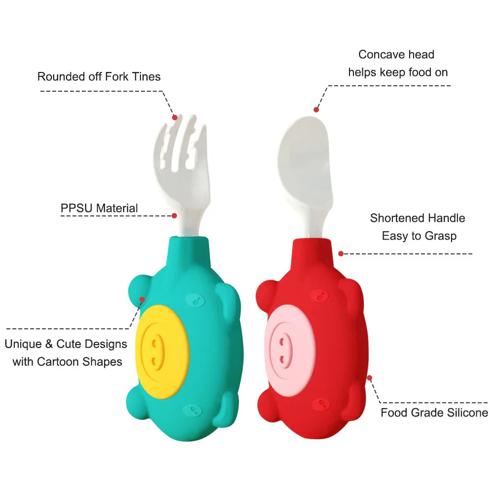 Sunveno Baby Spoon and Fork set Utensils Set