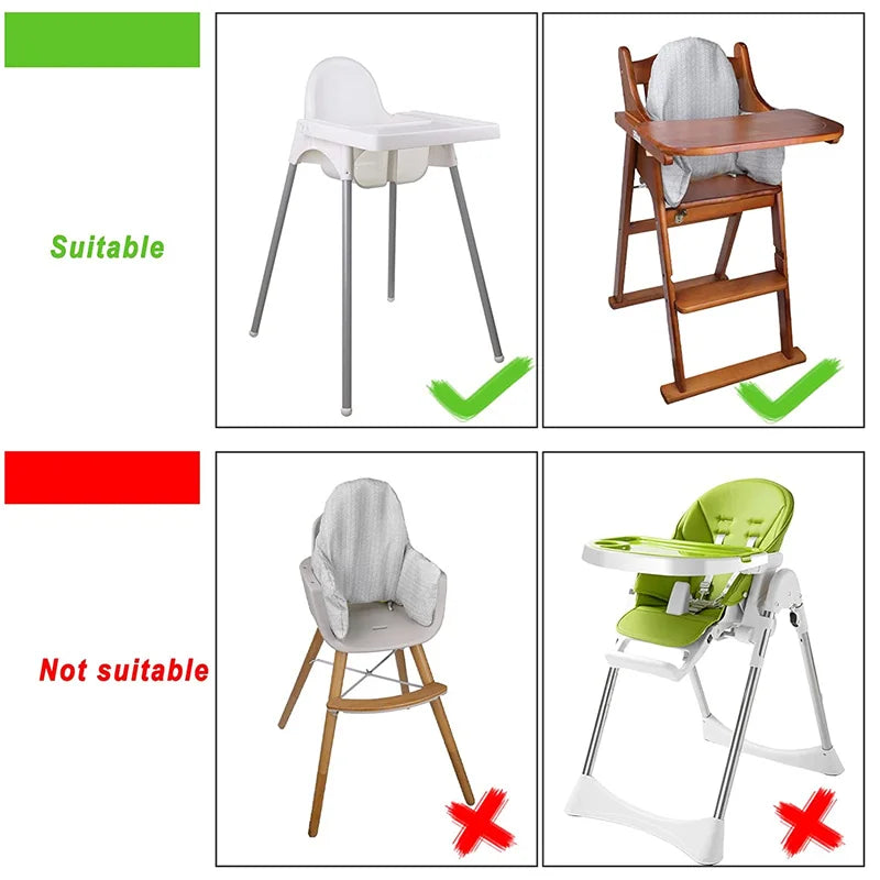 High Chair Cushion Baby,Built-in Inflatable Highchair Back Cushion