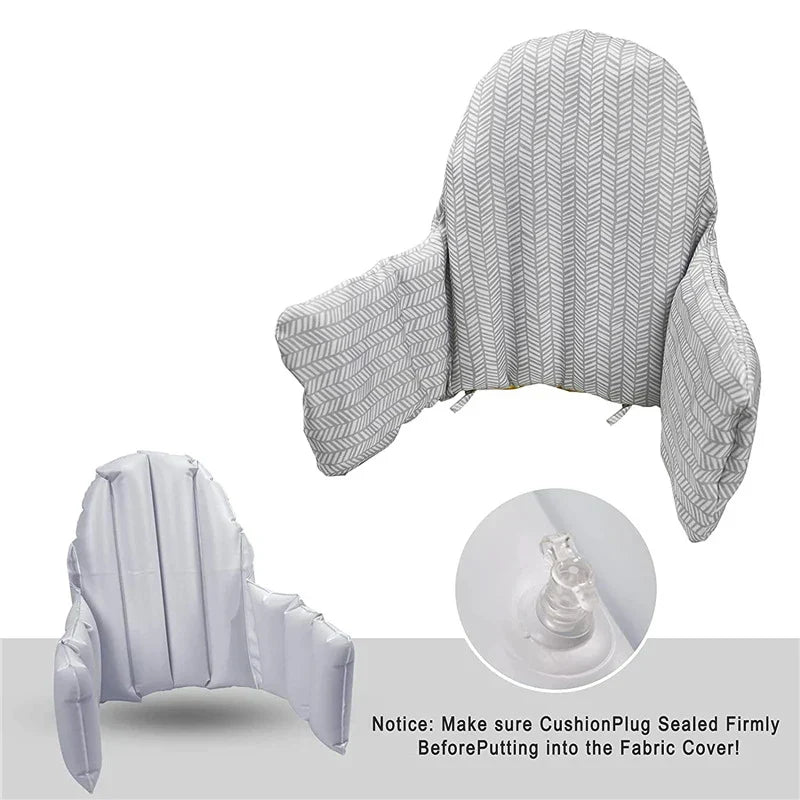 High Chair Cushion Baby,Built-in Inflatable Highchair Back Cushion