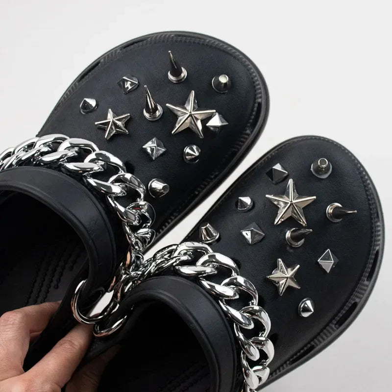 High Quality Fashion Metal Rivet Hole Shoe Charms