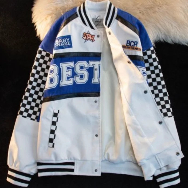 High Quality Racing Suit Varsity Jacket Men Aviator