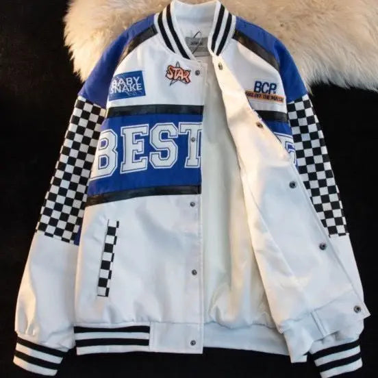 High Quality Racing Suit Varsity Jacket Men Aviator
