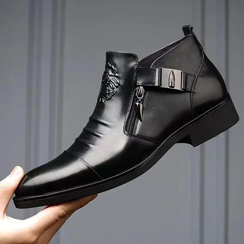 High Top Men Shoes Autumn Men's Casual Leather