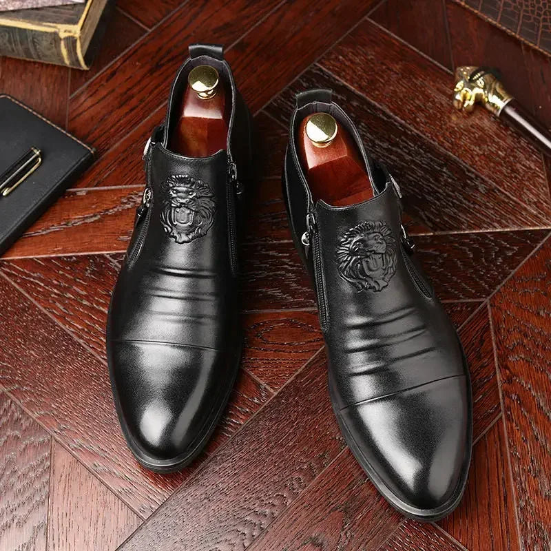 High Top Men Shoes Autumn Men's Casual Leather