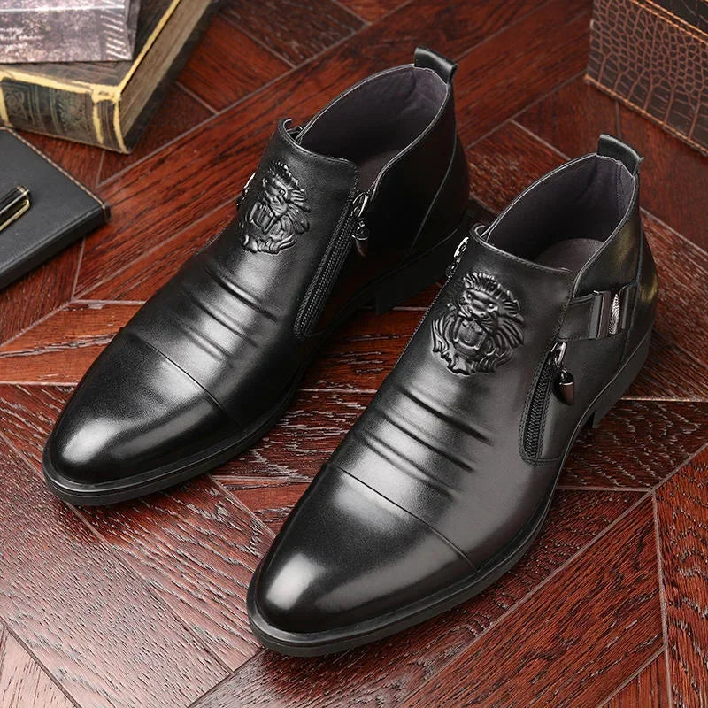 High Top Men Shoes Autumn Men's Casual Leather