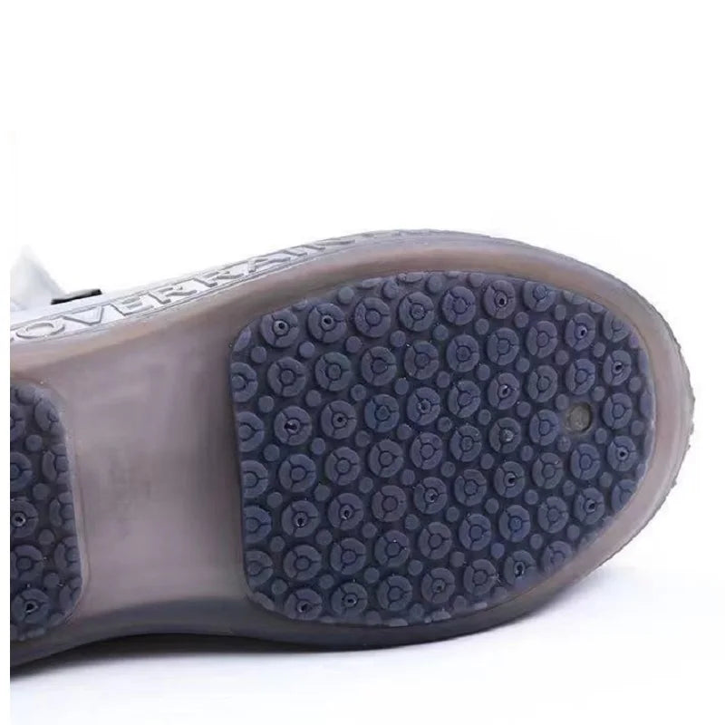 High Top Shoe Cover Portable Durable Galoshes Water