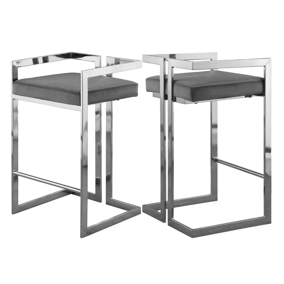 High-foot Front Desk Bar Chair Iron Metal High