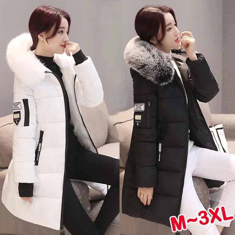 High quality winter mid length down jacket casual