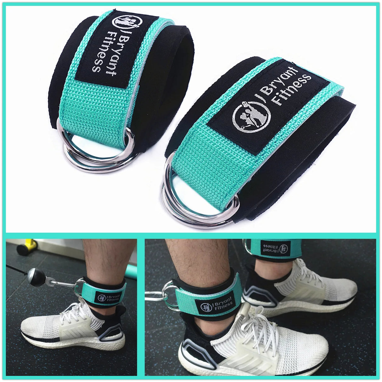 Hip Thrusts Barbell Pad Set with Ankle Strap