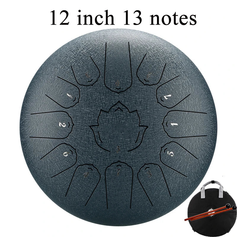 Hluru Glucophone Steel Tongue Drum 13 Inch 15