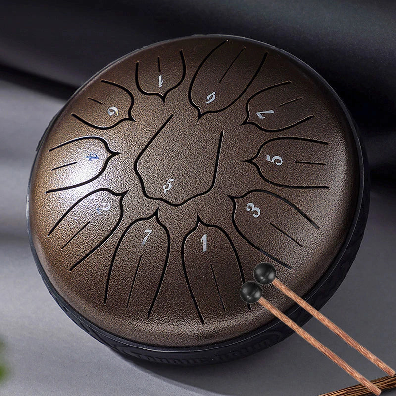 Hluru Glucophone Steel Tongue Drum 6 Inch 11