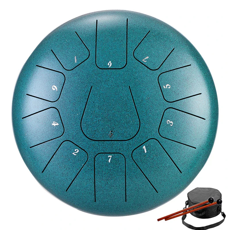 Hluru Glucophone Steel Tongue Drum 8 Inch 11