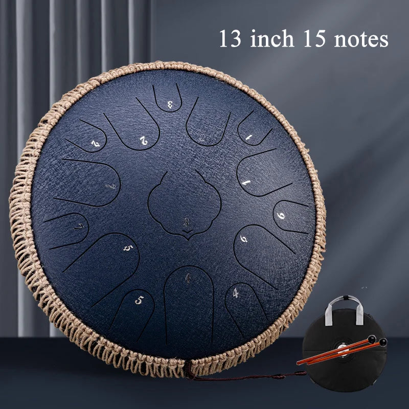 Hluru Glucophone Steel Tongue Drum C 13 inch