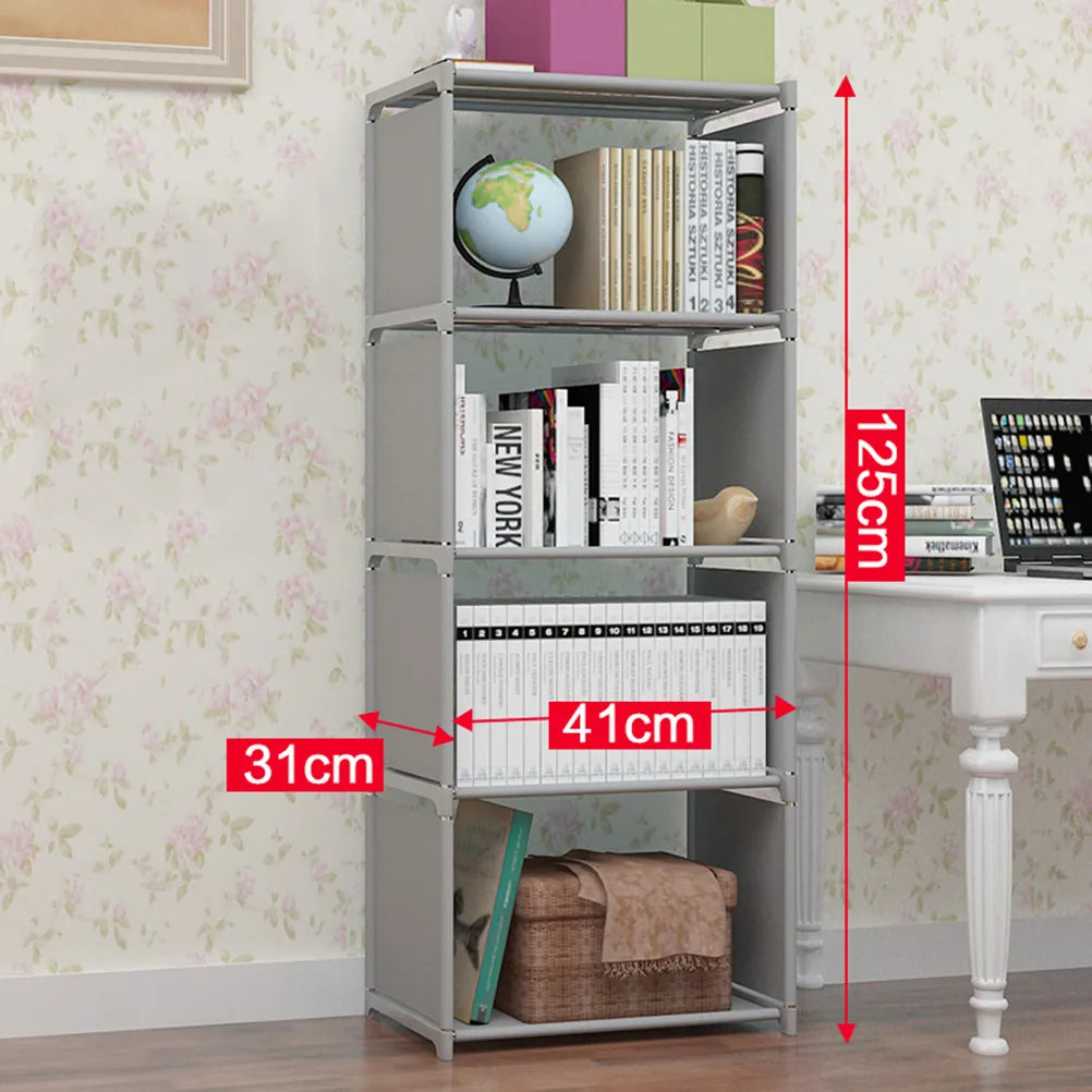 Holder Books Kitchen Storage Magazine Organizer Wooden Bookshelf